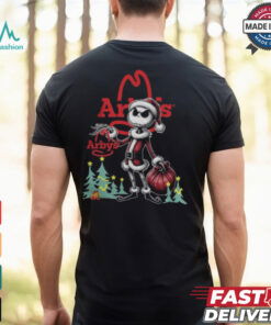Santa Jack Skellington Arby’s Logo Merry Christmas 2024 Shirt