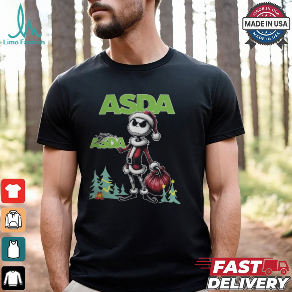 Santa Jack Skellington Asda Logo Merry Christmas 2024 Shirt Santa Jack Skellington Asda Logo Merry Christmas 2024 Shirt