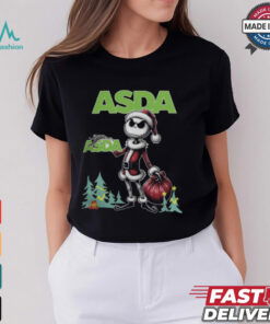 Santa Jack Skellington Asda Logo Merry Christmas 2024 Shirt