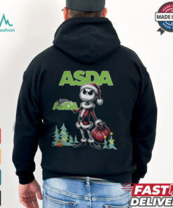 Santa Jack Skellington Asda Logo Merry Christmas 2024 Shirt
