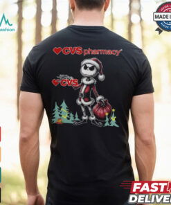 Santa Jack Skellington CVS Pharmacy Logo Merry Christmas 2024 Shirt
