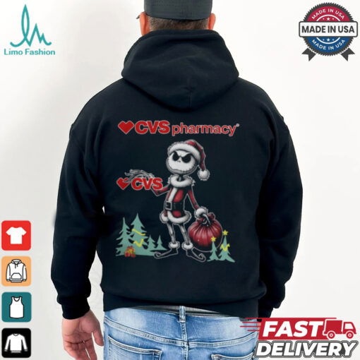 Santa Jack Skellington CVS Pharmacy Logo Merry Christmas 2024 Shirt