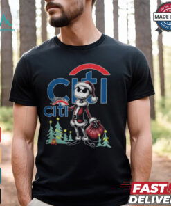 Santa Jack Skellington Citi Bank Logo Merry Christmas 2024 Shirt