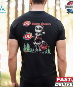 Santa Jack Skellington Dairy Queen Logo Merry Christmas 2024 Shirt
