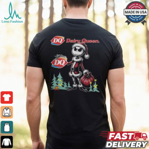 Santa Jack Skellington Dairy Queen Logo Merry Christmas 2024 Shirt