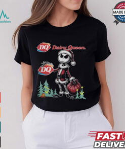 Santa Jack Skellington Dairy Queen Logo Merry Christmas 2024 Shirt