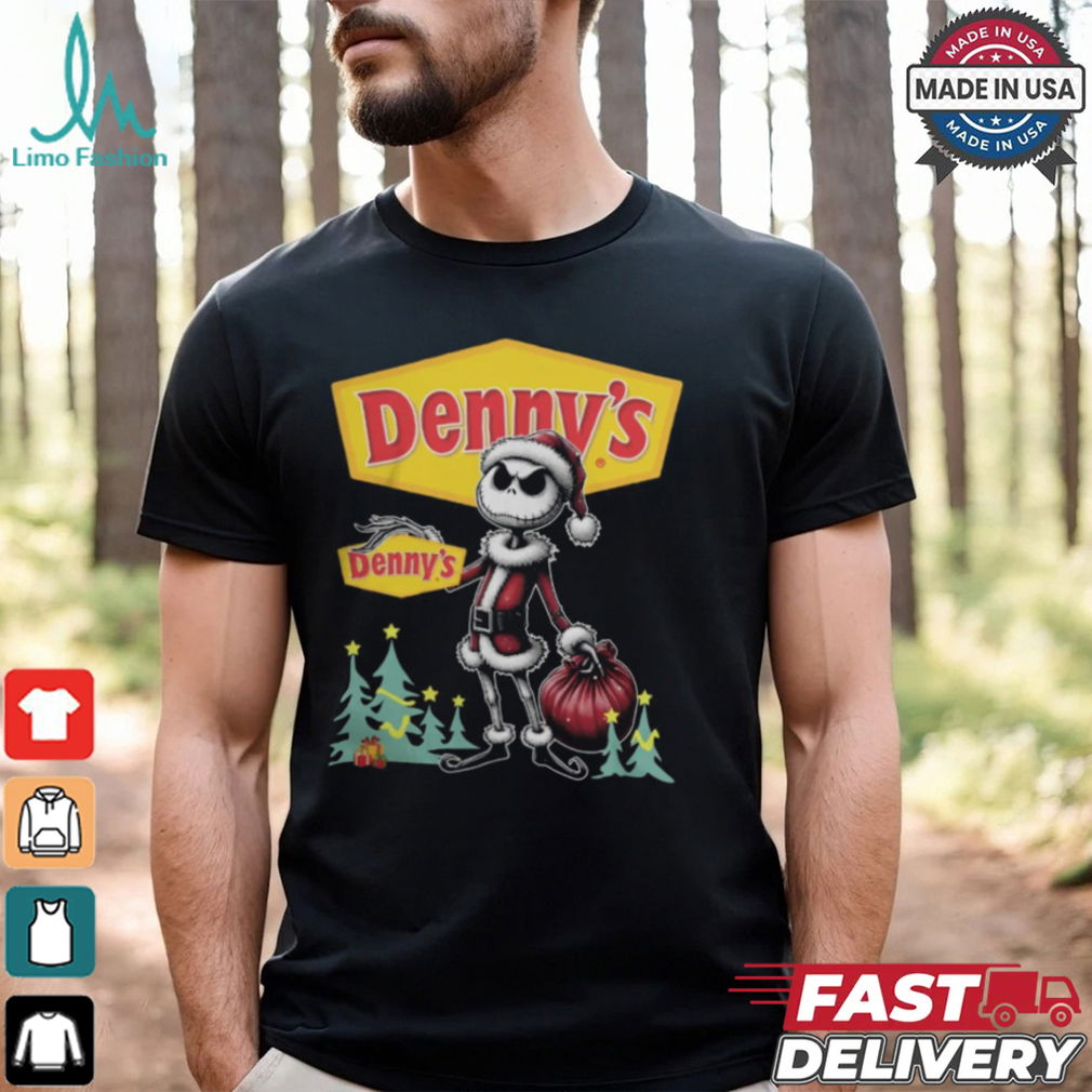 Santa Jack Skellington Denny’s Logo Merry Christmas 2024 Shirt Santa Jack Skellington Denny’s Logo Merry Christmas 2024 Shirt
