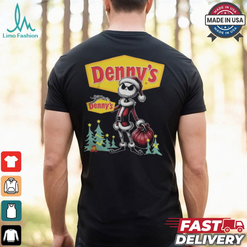 Santa Jack Skellington Denny’s Logo Merry Christmas 2024 Shirt Santa Jack Skellington Denny’s Logo Merry Christmas 2024 Shirt