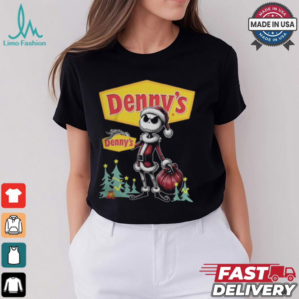 Santa Jack Skellington Denny’s Logo Merry Christmas 2024 Shirt Santa Jack Skellington Denny’s Logo Merry Christmas 2024 Shirt