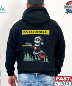 Santa Jack Skellington Dollar General Logo Merry Christmas 2024 Shirt