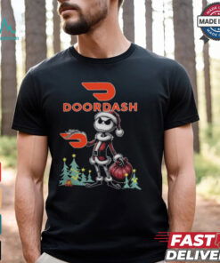 Santa Jack Skellington Doordash Logo Merry Christmas 2024 Shirt