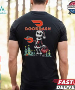 Santa Jack Skellington Doordash Logo Merry Christmas 2024 Shirt
