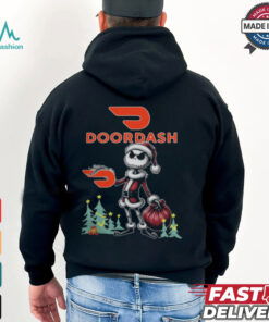 Santa Jack Skellington Doordash Logo Merry Christmas 2024 Shirt