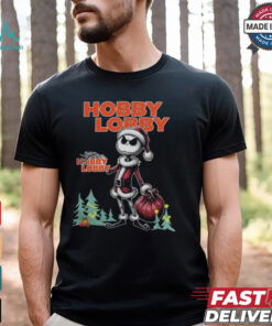 Santa Jack Skellington Hobby Lobby Logo Merry Christmas 2024 Shirt
