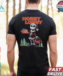 Santa Jack Skellington Hobby Lobby Logo Merry Christmas 2024 Shirt