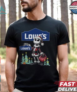 Santa Jack Skellington Lowe’s Logo Merry Christmas 2024 Shirt