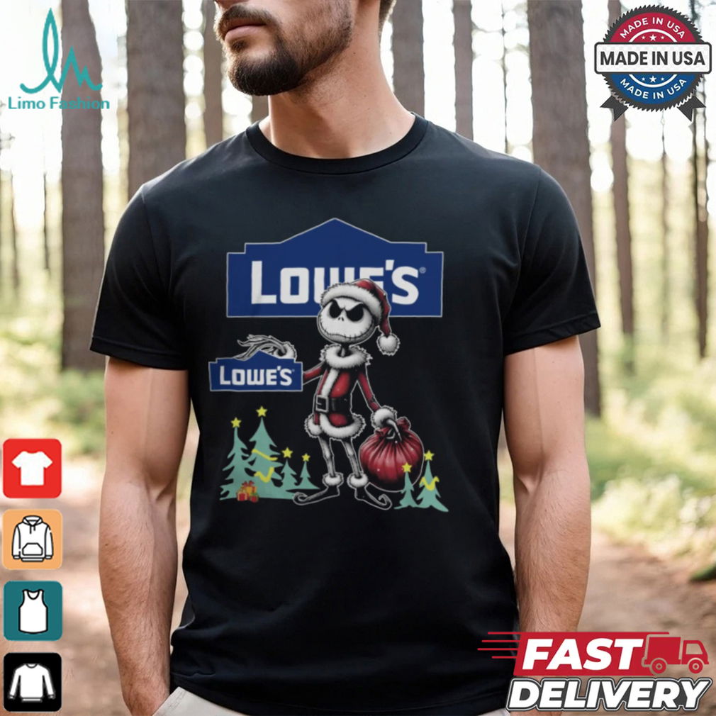 Santa Jack Skellington Lowe’s Logo Merry Christmas 2024 Shirt Santa Jack Skellington Lowe’s Logo Merry Christmas 2024 Shirt