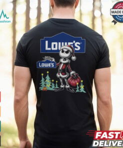 Santa Jack Skellington Lowe’s Logo Merry Christmas 2024 Shirt