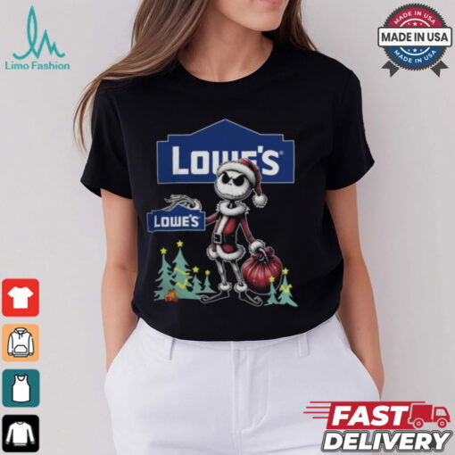 Santa Jack Skellington Lowe’s Logo Merry Christmas 2024 Shirt
