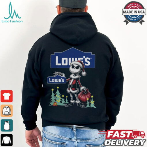 Santa Jack Skellington Lowe’s Logo Merry Christmas 2024 Shirt