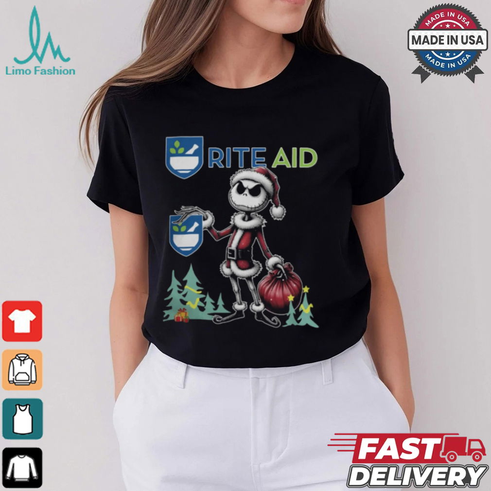 Santa Jack Skellington Rite Aid Logo Merry Christmas 2024 Shirt Santa Jack Skellington Rite Aid Logo Merry Christmas 2024 Shirt