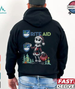 Santa Jack Skellington Rite Aid Logo Merry Christmas 2024 Shirt