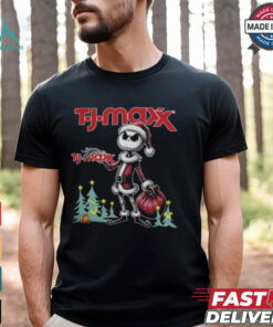 Santa Jack Skellington T J Maxx Logo Merry Christmas 2024 Shirt