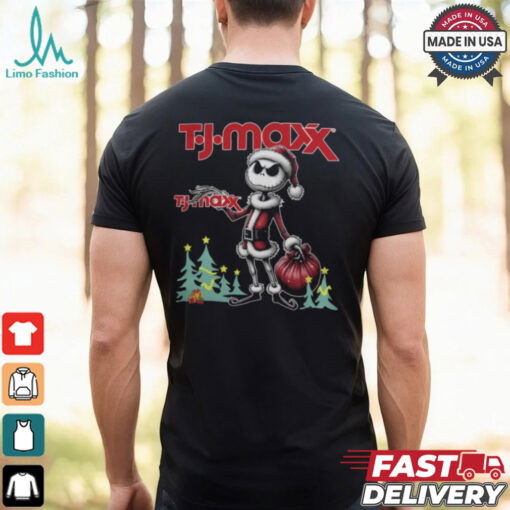 Santa Jack Skellington T J Maxx Logo Merry Christmas 2024 Shirt