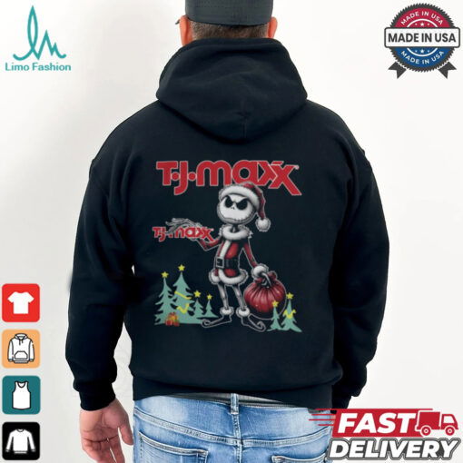 Santa Jack Skellington T J Maxx Logo Merry Christmas 2024 Shirt