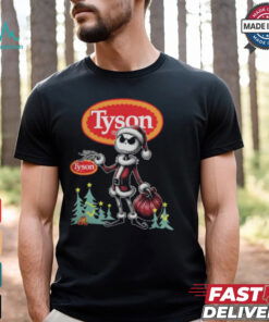 Santa Jack Skellington Tyson Logo Merry Christmas 2024 Shirt