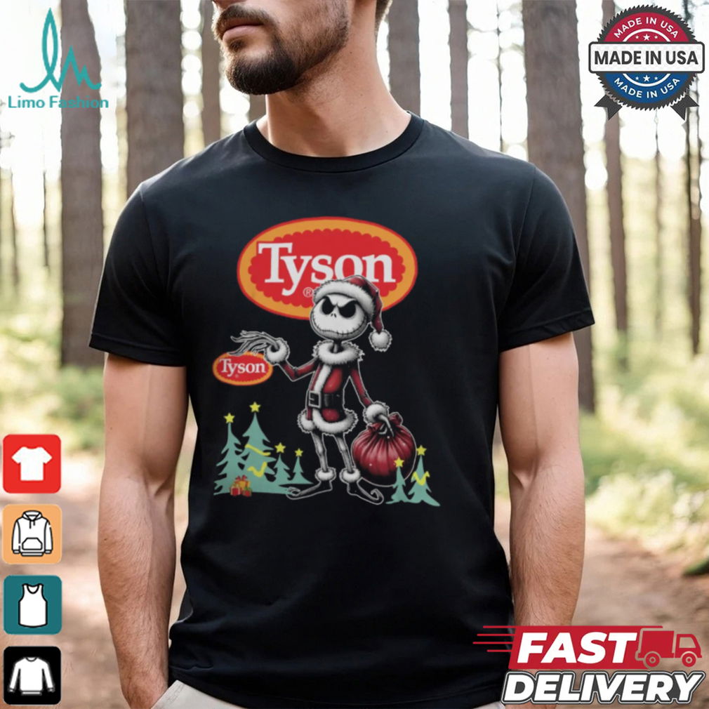 Santa Jack Skellington Tyson Logo Merry Christmas 2024 Shirt Santa Jack Skellington Tyson Logo Merry Christmas 2024 Shirt