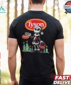 Santa Jack Skellington Tyson Logo Merry Christmas 2024 Shirt
