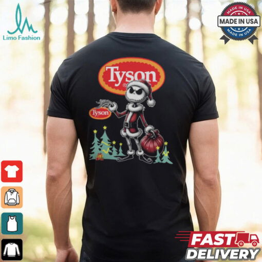 Santa Jack Skellington Tyson Logo Merry Christmas 2024 Shirt