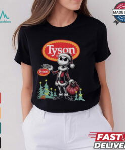 Santa Jack Skellington Tyson Logo Merry Christmas 2024 Shirt