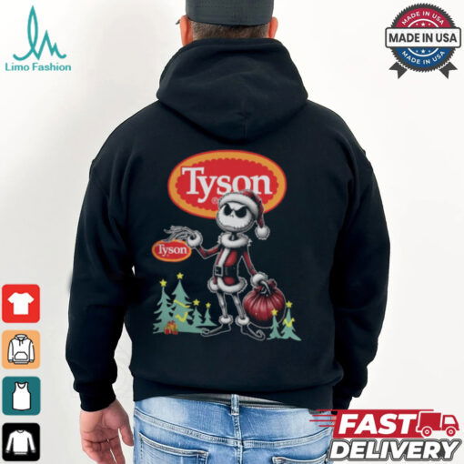 Santa Jack Skellington Tyson Logo Merry Christmas 2024 Shirt