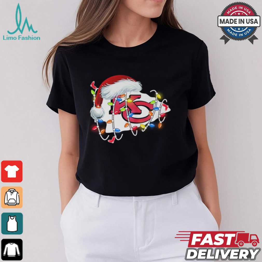 Santa Kansas City Chierf Christmas light 2024 shirt Santa Kansas City Chierf Christmas light 2024 shirt