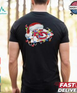 Santa Kansas City Chierf Christmas light 2024 shirt