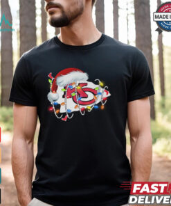 Santa Kansas City Chierf Christmas light 2024 shirt