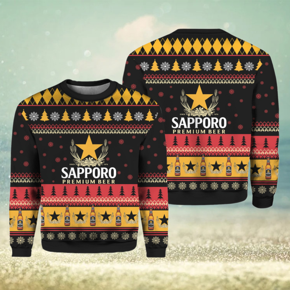 Sapporo Beer Ugly Christmas Sweater Sapporo Beer Ugly Christmas Sweater