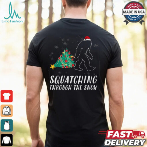 Sasquatch Christmas Shirt Funny Bigfoot Costume Xmas Gift T Shirt Recovered