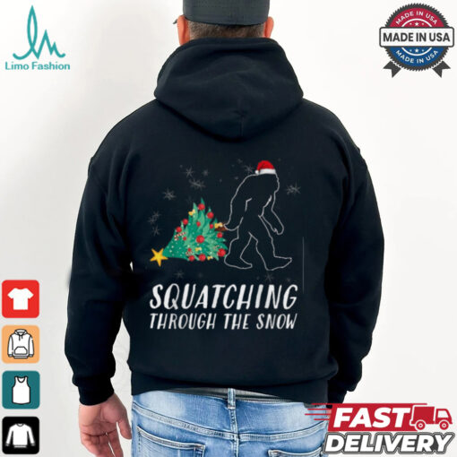 Sasquatch Christmas Shirt Funny Bigfoot Costume Xmas Gift T Shirt Recovered