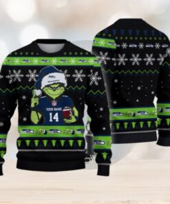Seattle Seahawks Custom Chrismas Ugly Sweater