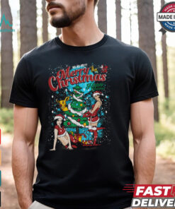 Sexy Merry Christmas Funny Christmas Mens Cotton T Shirt