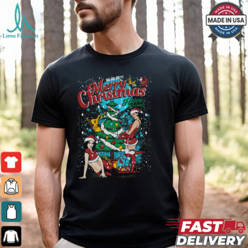 Sexy Merry Christmas Funny Christmas Mens Cotton T Shirt