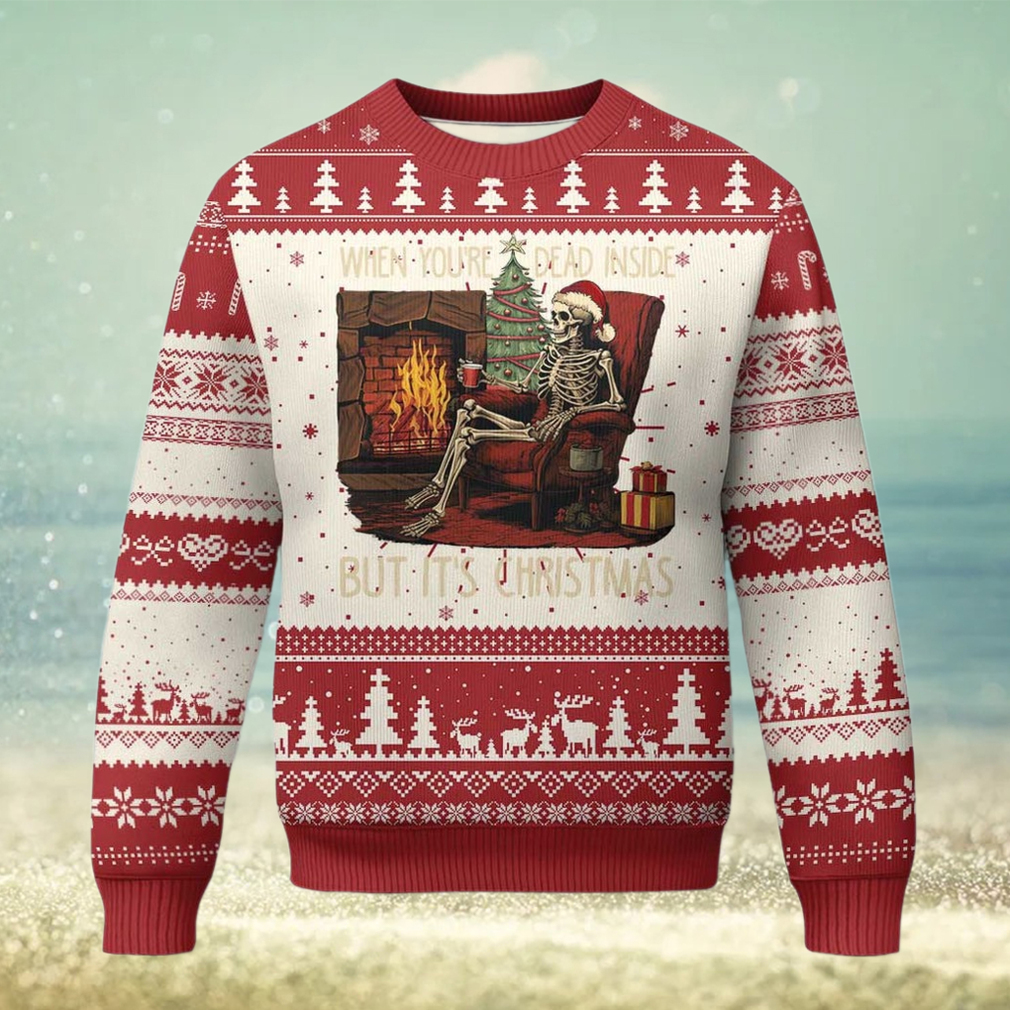 Skeleton Christmas Ugly Christmas Sweater When You’re Dead Inside But It’s Xmas Chillin’ Skeleton Christmas Ugly Christmas Sweater When You’re Dead Inside But It’s Xmas Chillin’
