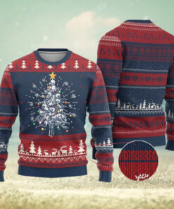 Skeleton Xmas Ugly Christmas Sweater Skull Christmas Tree