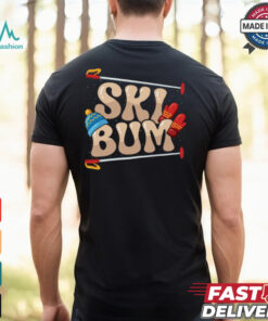 Skiing Ski Bum Ski Vacation Skiers Skiing T Shirt Recovered