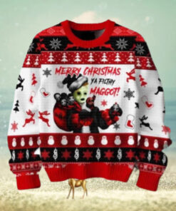 Slipknot Merry Christmas Ya Filthy Maggot Chirstmas Gifts 2024 Xmas For Family And Friends Ugly Sweater
