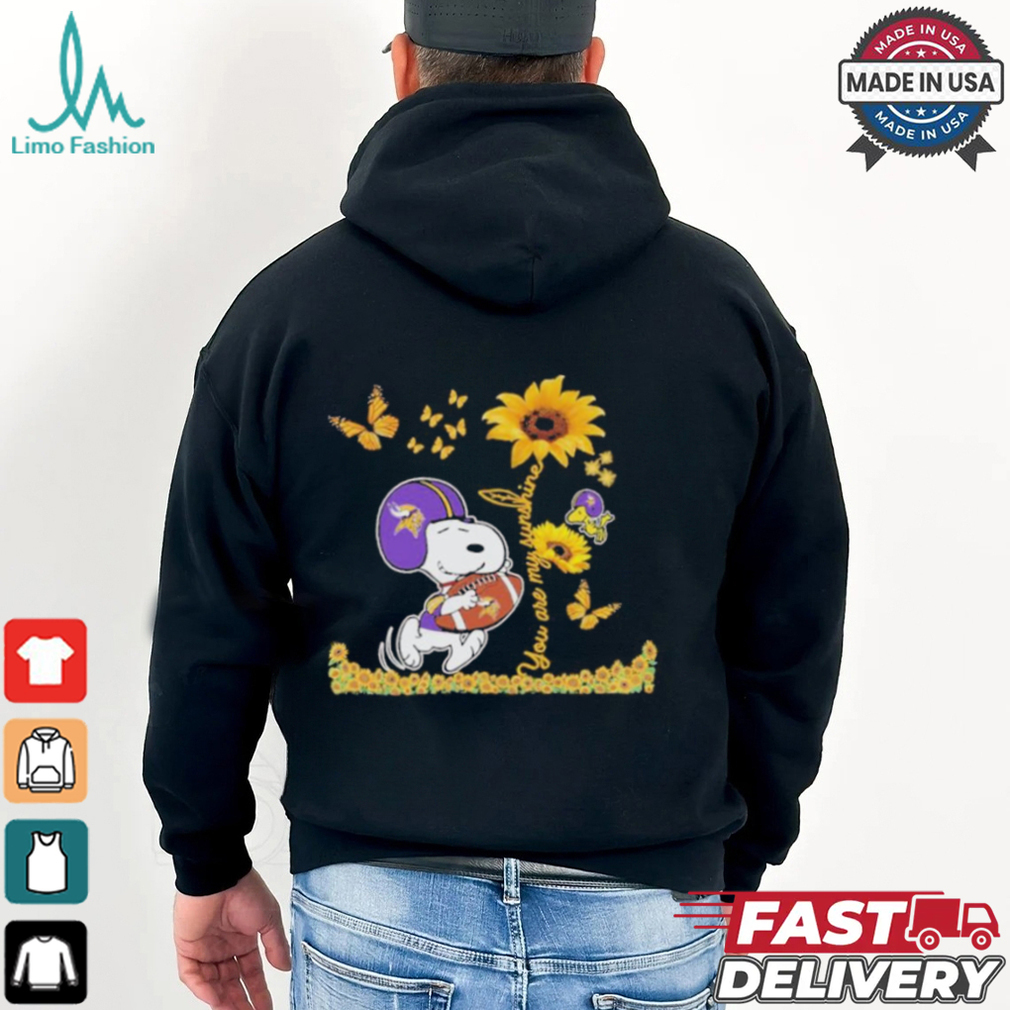 Snoopy And Woodstock X Minnesota Vikings You Are My Sunshine Shirt Snoopy And Woodstock X Minnesota Vikings You Are My Sunshine Shirt