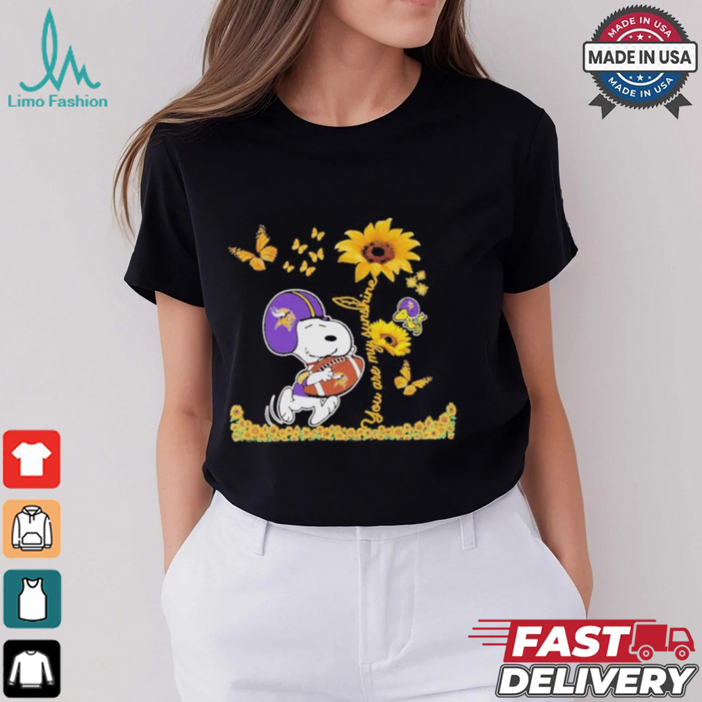 Snoopy And Woodstock X Minnesota Vikings You Are My Sunshine Shirt Snoopy And Woodstock X Minnesota Vikings You Are My Sunshine Shirt